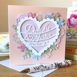 Personalised Wedding Day / Anniversary Papercut Card