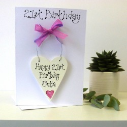 Personalised 21st Birthday Card