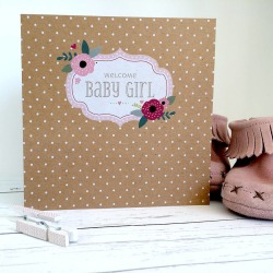 Welcome Baby Girl Card