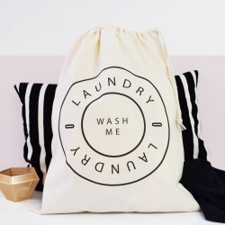 Home And Travel Laundry Bag, Wash Me