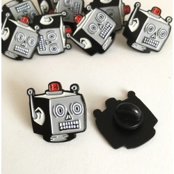 Robot Enamel Lapel Pin