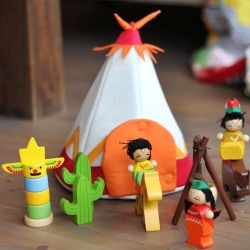Teepee Wooden Playset Teepee Wooden Playset