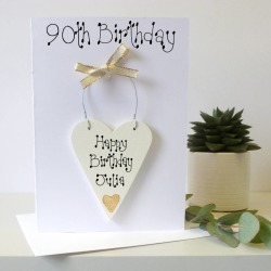 Personalised 90th Birthday Card