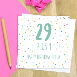 Personalised 30th Birthday Card