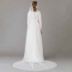 Barley There Wedding Veil Silk Style
