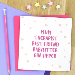 Personalised Card For Mum