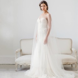 Tulle Bridal Cape Wedding Veil