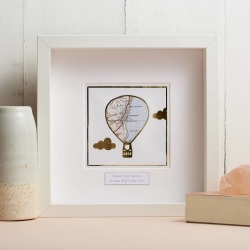 Personalised Gold Foil Balloon Map Picture