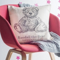 Personalised Teddy Bear Cushion