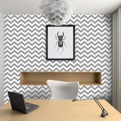 Contemporary Chevron Self Adhesive Wallpaper