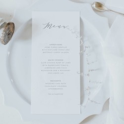Emily Menu Card