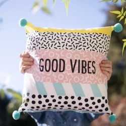 Personalised Good Vibes Cushion