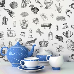 'Alice In Wonderland' Self Adhesive Wallpaper