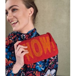 Hand Beaded Wow Purse