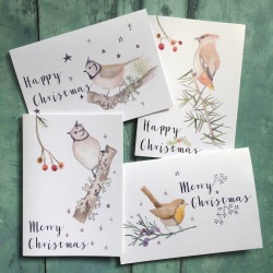 Merry Christmas Winter Birds Card Merry Christmas Winter Birds Card