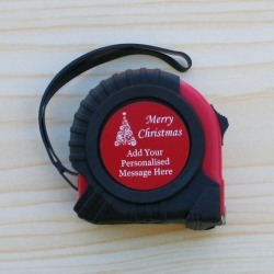 'Merry Christmas' Personalised Tape Measure Gift