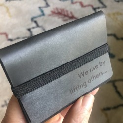 Personalised Leather Card And Note Holder