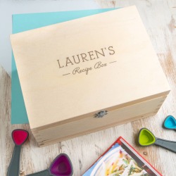 Personalised Kitchen Recipe Box