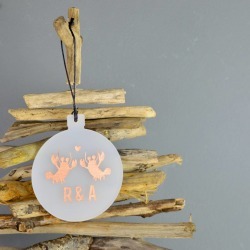 Personalised Lobster Christmas Tree Bauble Decoration