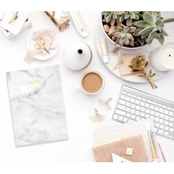 Marble Gold Foil A6 Notebook