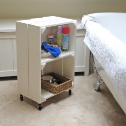 Wooden Crate With Shelves