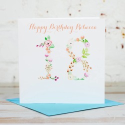 Personalised 18th Birthday Card