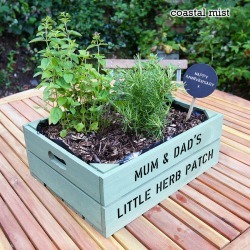 Personalised Medium Crate With Herb Seeds