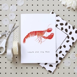 Lobster Valentines Card