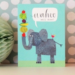 Elephant Mini Greetings Card