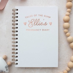 Personalised Pregnancy Diary Foil Notebook