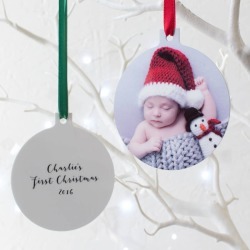 Personalised Babys First Christmas Hanging Decoration