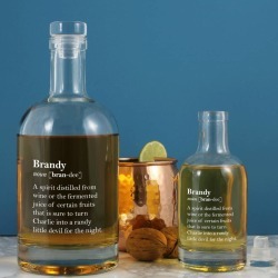 Witty Personalised Brandy Definition Bottle
