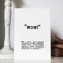 Wow Card