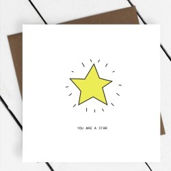 'You Are A Star' Greeting Card