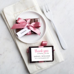 Mini Chocolate Bar Wedding Favour