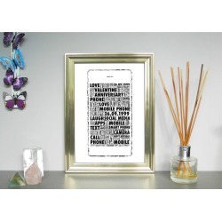Mobile Phone Personalised Print