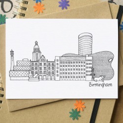 Birmingham Landmarks Greetings Card