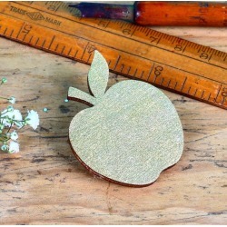 Golden Apple Brooch Teachers Gift