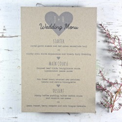 Recycled Menu Card