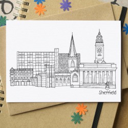 Sheffield Landmarks Greetings Card