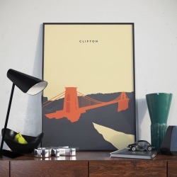 Bristol Poster. Clifton Suspension Bridge Poster