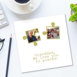 Personalised Photo Jigsaw Card