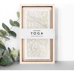 Solid Marble Yoga Quotes Print; Yoga Gift