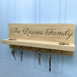 Personalised Family Name Key Holder