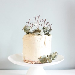 Surname Wedding Cake Topper