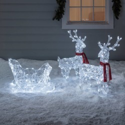 Reindeer And Sleigh Christmas Figures