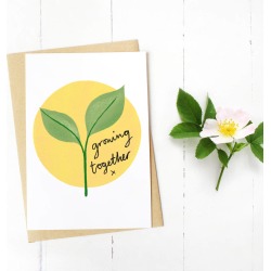 Growing Together Valentine Or Anniversary Card