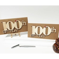 Personalised 100th Birthday Card