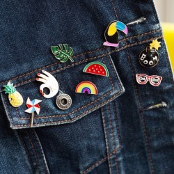 Retro Enamel Pin Badge