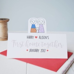 Personalised First Home Together Card